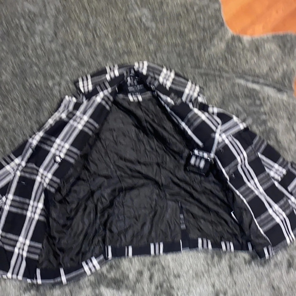 Kenneth Blake plaid  belted coat jacket Sz L - Picture 10 of 15